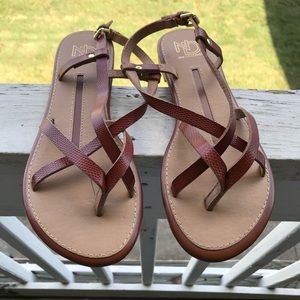 New Direction Snake Skin Sandals